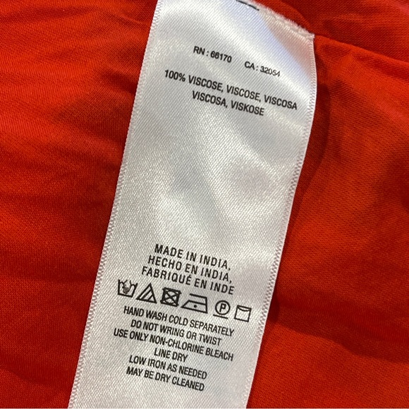 Anthropology Sleeveless Floral Red midi Dress size 8 - Picture 11 of 13